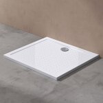 Receveur de douche bac � douche doporro lucia04ar acrylique anti - glisse blanc plat rectangulaire 75x80x4cm ...