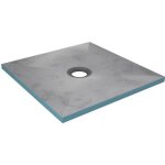 Bac receveur de douche  carreler 90x90cm recoupable sur mesure pour douche  litalienne