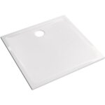 Allia receveur prima c�ramique 80x80 ultra - plat � poser � encastrer avec traitement antigliss �maill� ...