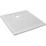 Receveur de douche extra - plat jacob delafon ipso 80x80 cm blanc mat texture pierre