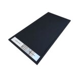 Receveur de douche 90 x 120 cm extra plat lucia en solicast surface ardoise noir