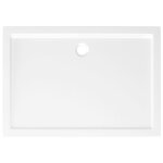 Receveur de douche rectangulaire - dilwe - blanc - 70x100 cm - renforcé en fibre de verre Receveur de douche rectangulaire - dilwe - blanc - 70x100 cm - renforcé en fibre de verre