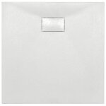 Receveur de douche smc - wiens - 80x80 cm - blanc - antid�rapant - seuil bas - facile � nettoyer