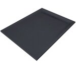 Receveur de douche - u - tile - gris 120 x 90 cm haute densit� aspect ardoise - grille caniveau