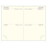 Recharge agenda - exacompta - 2 jours / page - 75x115 cm - couverture souple - anne civile
