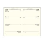 Recharge agenda semainier 75x115 cm janvier � j