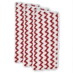 Recharge balai  plat microfibre pour viledas steam xxl - lot de 3 - rouge