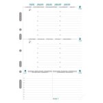 Recharge - exacompta - exatime 21 - semaine sur 2 pages - 210x142 mm - mixte