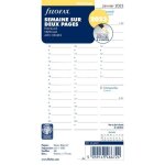 Recharge agenda - filofax - personal - semaine sur 2 pages - 9 x 14 cm - couverture souple