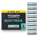 Recharges de lames de rasoir pour homme - zgeer - quattro - 4 lames - rev�tement diamant - 8 recharges ...