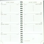 Recharge spiral�e - as16r - 154x78 mm - 1 s / 2 pages - tranche or - mignon