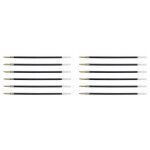Recharge stylo bille - bic - 4 colours - pointe moyenne 1 mm - lot de 12 - noir assortis
