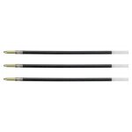 Recharge stylo bille - bic - 4 colours - pointe moyenne 1 mm - couleur noire - lot de 3
