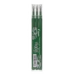 Recharge stylo frixion - frixion - lot de 3 - encre gel - couleur verte - pointe moyenne Recharge stylo frixion - frixion - lot de 3 - encre gel - couleur verte - pointe moyenne