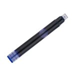 Recharge stylo - plume encre coloris bleue boite 6 cartouches