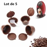 Rechargeable réutilisable dosettes capsules café pour dolce gusto coffiee machines ? 5 dosettes de café ... Rechargeable réutilisable dosettes capsules café pour dolce gusto coffiee machines ? 5 dosettes de café ...