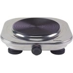 R�chaud �lectrique plaque de cuisson en fonte � 185 cm thermostat r�glable sur 5 niveaux corps en acier ...