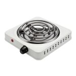 R�chaud �lectrique portable - avizar - 1000w - plaque 21 cm - thermostat 5 niveaux - blanc