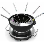 Rchaud fondue 2 en 1 pour 8 personnes - riviera & bar - qfd340 - 1000 watt - fonte massive - noir