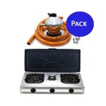 Rchaud  gaz - orbegozo - fo3500 - inox - 3 brleurs - gaz butane et propane