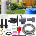 Recuperateur d eau de pluie pour tuyau de descente � 70 - 110mm - avec accessoires de montage - pour ...