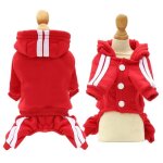 (red / s 1. 5 - 2. 5kg)v�tements pour animaux domestiques combinaison pour chien bouledogue fran�ais ...