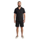 Redskins - ensemble short et chemise jolped - xl - noir - chemises homme