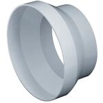 R�ducteur de conduit rond 150?125 mm - adaptateur tuyau ventilation blanc ko150 - 29