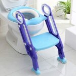 Rducteur de toilettes avec escalier pour enfant - sige wc bb - pot dapprentissage avec coussin rembourr ...
