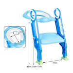 R�ducteur de wc pour b�b� goldcmn - si�ge avec marche - rehausseur chaise - blanc - 18 mois � 7 ans