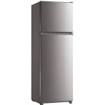 Rfrigrateur 2 portes glem grf294ix - conglateur haut - 294l - gris