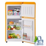 R�frig�rateur combin� - 60l - led - classe e - tapis antid�rapants - r�frig�rant r600a pour prot�ger ...