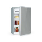 Rfrigrateur compact klarstein hudson 88l - clairage led - 3 clayettes verre - gris