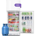 R�frig�rateur � gaz ? gaz / 230 v ? 380 l ? smeta ? avec compartiment cong�lateur ? porte r�versible