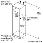 Bosch réfrigérateur 1 porte intégrable à glissières 310l - kir81nse0 Bosch réfrigérateur 1 porte intégrable à glissières 310l - kir81nse0