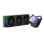 Refroidisseur cpu aio progaming glacierview 360 �cran lcd 40 pouces personnalisable 360 mm 3 ventilateurs ...