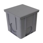 Regard et couv. pied de chute eaux pluviales 25x25x25 gris