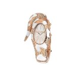 Montre - just cavalli - poison - mail blanc - or rose pvd - cadran blanc