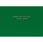 Registre livre de police - elve - 21x30 cm - 200 pages - vert - ventes / achats