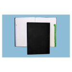 Registre rpertoire - elve - 360x230 mm - 200 pages - couverture rigide noire - quadrill 5x5