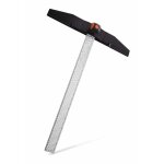 Rgle  dcouper plaque de pltre - edma - 620 mm - gris - protection lectrique