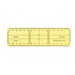 Rgle - querre - non spcifi - 17cm - plastique - jaune - 2 en 1