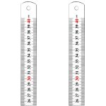 R�gle en m�tal - non sp�cifi� - 40 cm - acier inoxydable - double face - r�sistante � la rouille