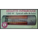 Reglette chauffage rayonnant radiant radiateur - marque - modele - salle de bain - 1200w