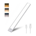 R�glette led effet n�on avec d�tecteur de mouvement et batterie rechargeable usb en cct pose facile. ...