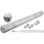 Rglette led tanche silumen pour 1 tube led t8 150cm ip65 - classe a + - angle de diffusion 120