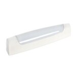 R�glette salle deau avec interrupteur corps asym�trique en polycarbonate blanc ip44 ik07 autoris�e volume ...