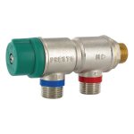 Regulateur de s�curit� - presto - 1 / 2 - blanc - laiton - int�rieur