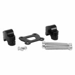 Rehausse pontet de guidon moto pour yamaha 700 mt - 07 2014 + 2020 tracer 2014 + 2019 alu noir (paire) ...