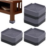 Rehausseurs de meubles - non spécifié - lot de 4 - 4 cm - antidérapants - plastique gris Rehausseurs de meubles - non spécifié - lot de 4 - 4 cm - antidérapants - plastique gris